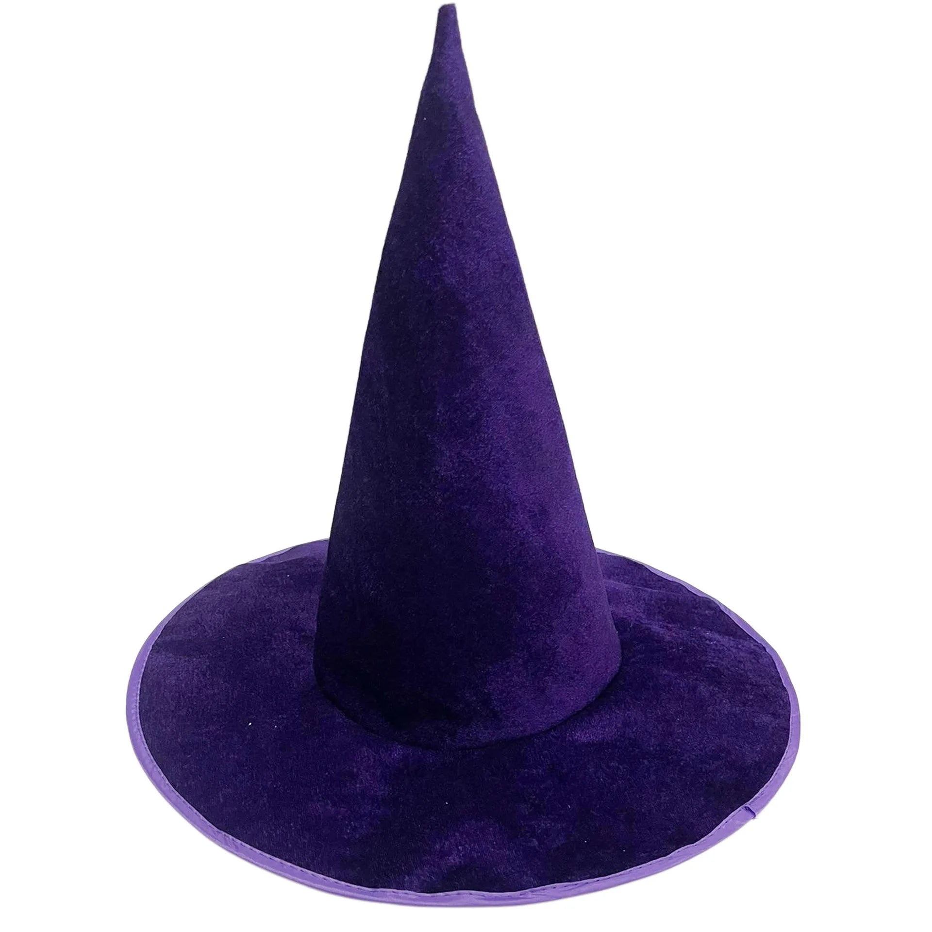 Halloween Witch Hat Flannel Wizard Costume Hat for Parties