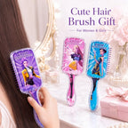 Cute Cartoon Air Cushion Massage Comb Anti Slip Detangling Hair Brush for Women Daily Styling Gift
