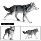 Oenux Wild Beast Animals Small Gray Wolf Maned Wolf Baby Wolves Simulation Model Action Figures Collection PVC Gift Kid Toy Gift