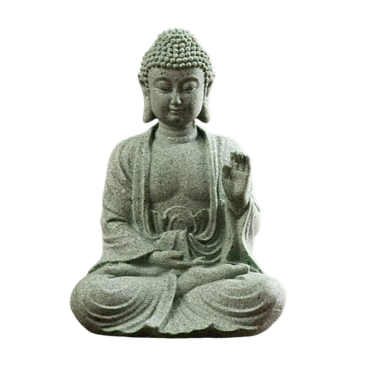 Stone Buddha Statue Ornaments Creative Craft Tabletop Statue Gift for Housewarmin