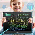 8/11/13/16 Inch LCD Drawing Tablet Writing Board Kids Doodle Painting Handwriting Pad Toy for 3 4 5 6 7 8 Years Girls Boys Gifts
