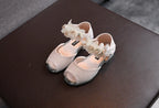 Girls Rhinestone Flower Shoes Princess Dress Pumps for Kids
