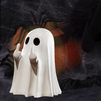 Cute Middle Finger Ghost Statue, Small Halloween Decor for Home, Centerpiece for Coffee Table, Adorable Horror Figure