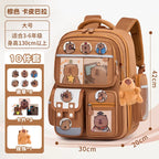 Capybara Children School Bags For Boys Girls Kids Alleviate Burden Protecting Spine Widen Straps School Backpack School Book Bag