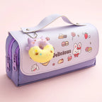 Cute Decompression Pencil Case Large Capacity Storage Bag Back to School Supplies Kawaii Korean Stationery Pen Cases