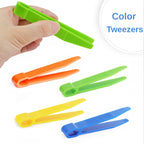4pcs High Quality Durable Plastic Clip Tweezers Fine Motor for Kids Toddler Learning Toys for Kids Plant Insect Study Tools Set