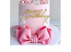 Princess Cake Topper Beautiful Girl with Bow Stars for Happy 1st Birthday Party Cake Decoration Baby Shower Party Supplies