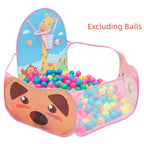 120cm Kids Playpen Playground Baby Tent Ball Pool with Basketball Hoop Children's Tent House Portable Kids Indoor Outdoor Toys