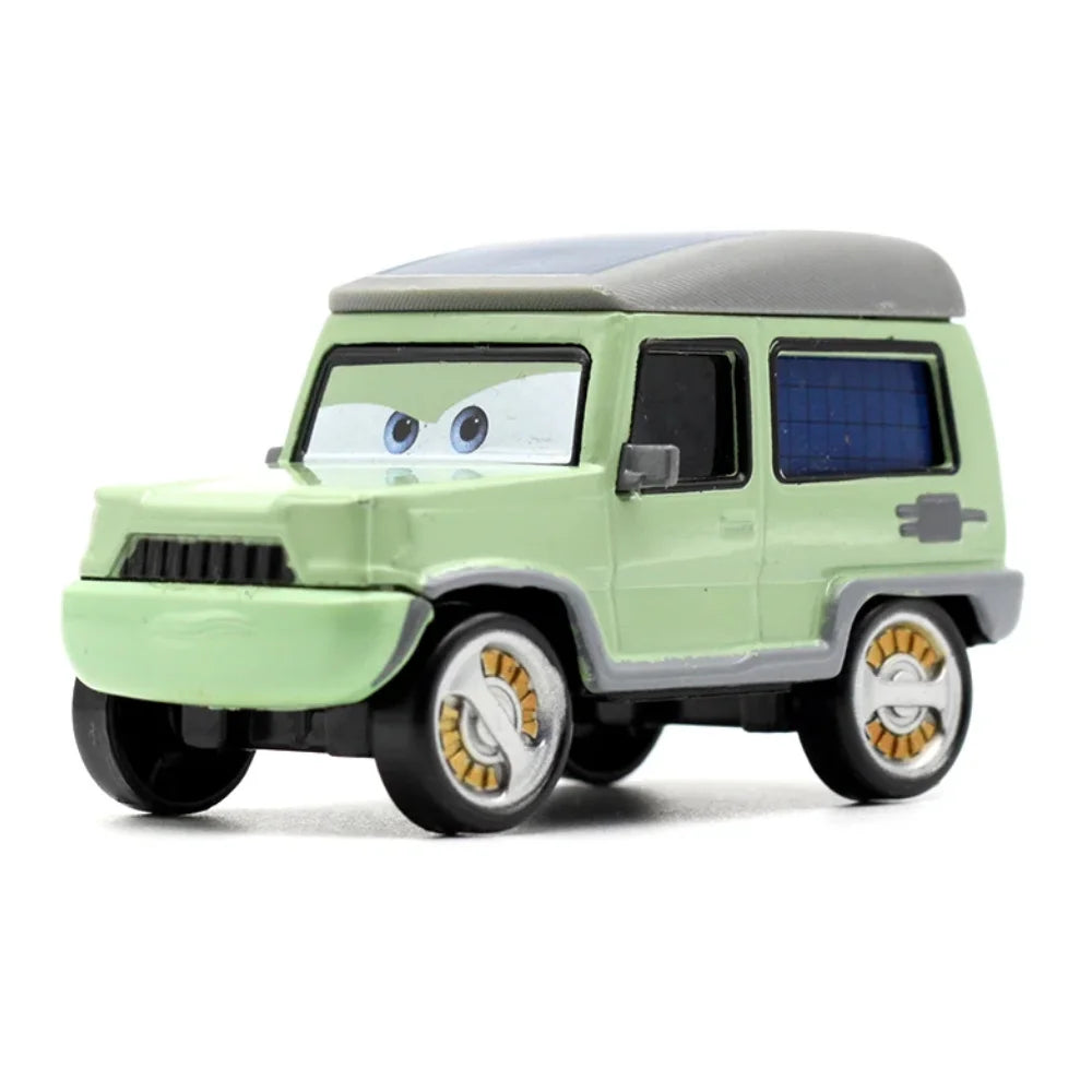 #NEW Children Car Pixar Cars 2 3 Lightning McQueen Fillmore Frank 1：55 Metal Model Racing Car Toy Children's Birthday Gift