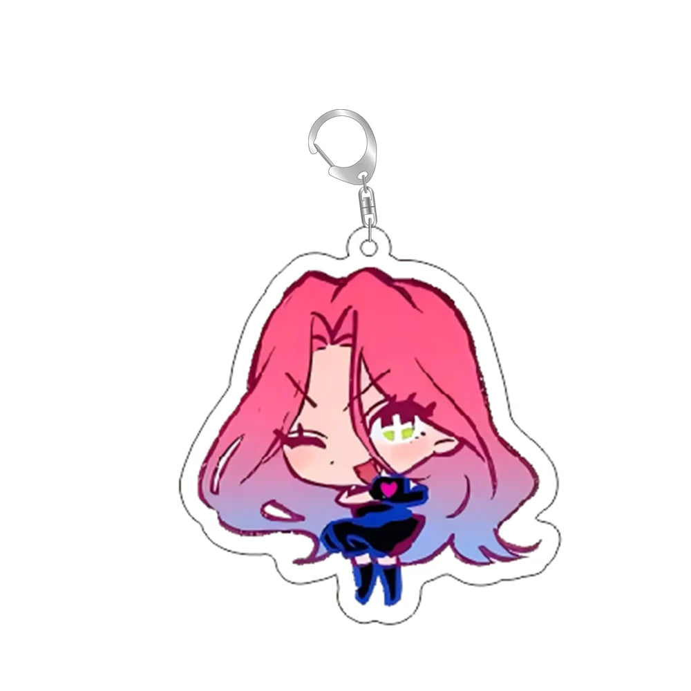 Anime Alien Stage Chibis Keychain Luka Ivan Till Mizi Hyuna Sua Key Ring Game Accessories  Backpack Pendant Prop Jewelry Gift