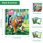 1/2PCS CutteeyFyry Sticker Book By Number Unicorn Stickers Paint Book For Kids Paint by Number Sticker Book Keep Kids Busy