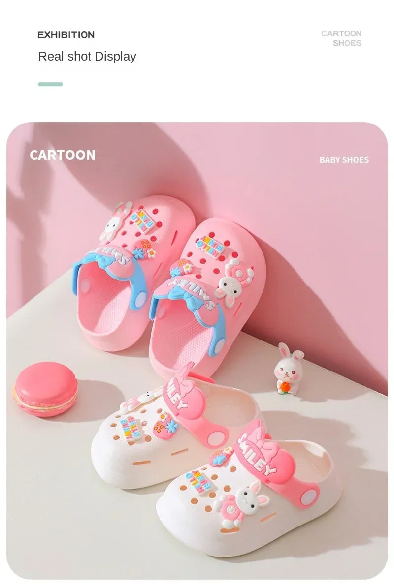 Baby Cartoon Summer Sandals Anti Slip Beach Shoes for Infants