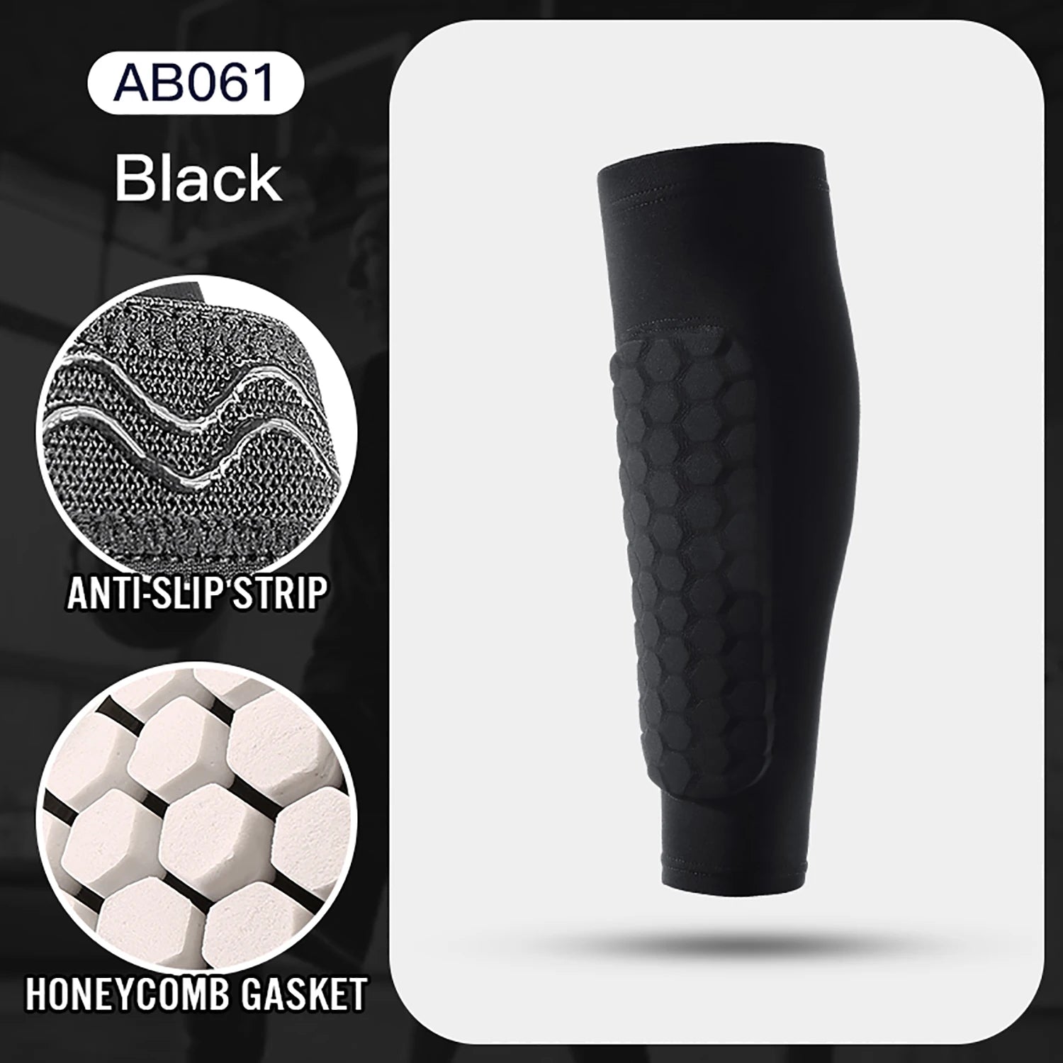 Football Shin Guard Socks Sleeves with Foam,Calf Compression Sleeve Honeycomb Pads,Sports Legging & Soccer Equipment