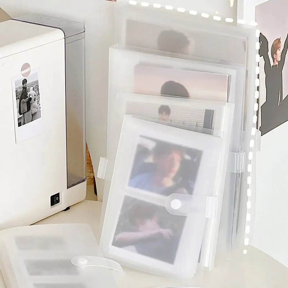 3/4/5/6 Inch 80/160 Slots Transparent Photo Album Idol Photocard Holder Idol Star Card Collect Book Creative Photo Card Holder