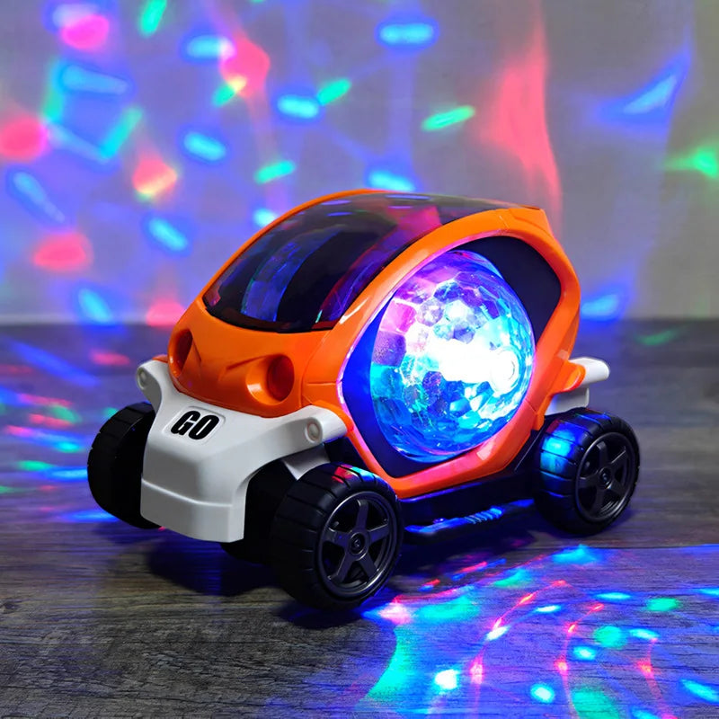 Electric Music Toy Car with Lights Dazzling Turn for Boys Gifts