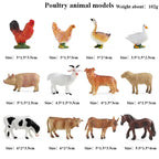 Oenux Mini Wild Forest Animals Insect Dinosaur Model Owl Fox Squirrel Hedgehog Fox Frog Figurines Cake Toppers Kid Toy Gift