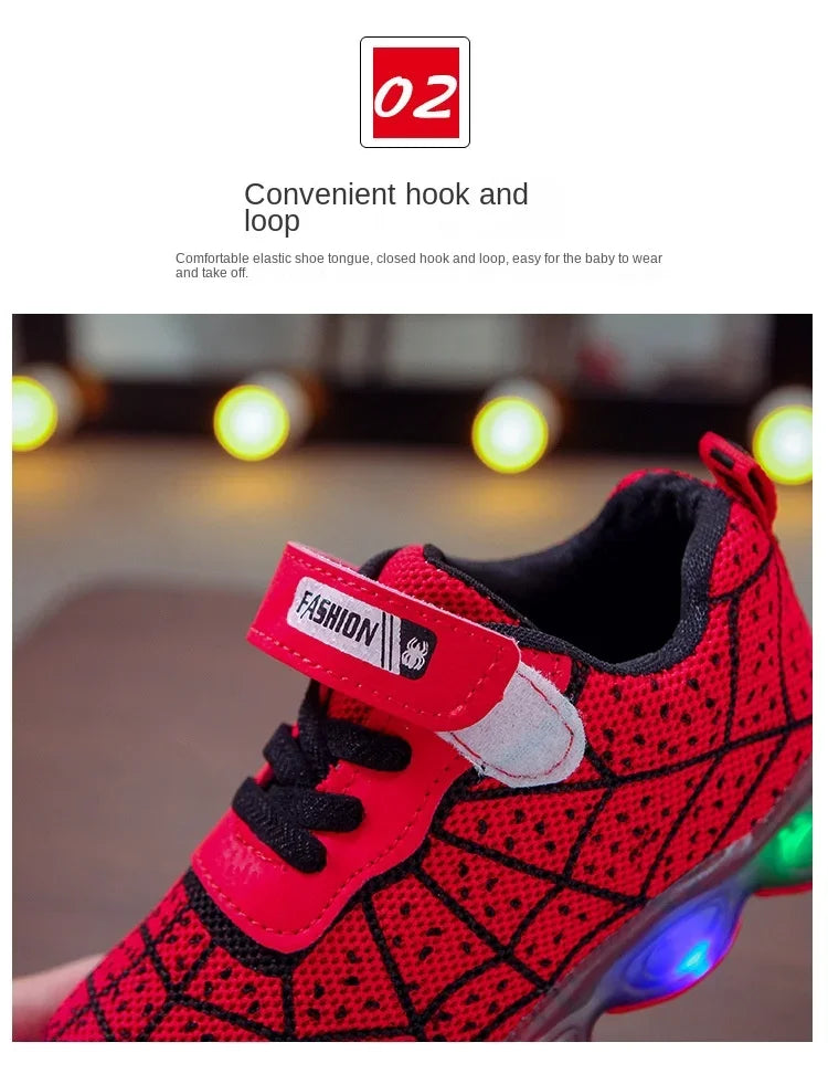 Kids Cartoon Sneakers Breathable Casual Sport Shoes for Children