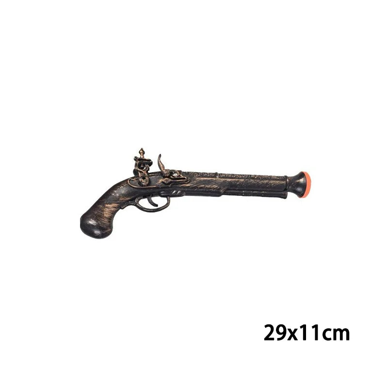 Halloween Toys For Boys Party Cosplay Pirate Gun Furnishings Family Pistol Retro Costume Props