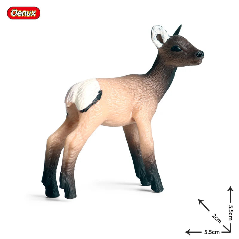 Oenux New Wild Animals Forest Orangutan Pigeon Hedgehog Aardvark Capybara Action Figure Model Figurines PVC Collection Kids Toy