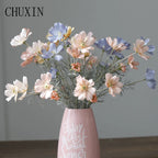 Pastoral Chrysanthemum Cosmos Branch Artificial Flowers Daisy Gesang Floral Wedding Party Vase Home Decor Ornaments Photo Props