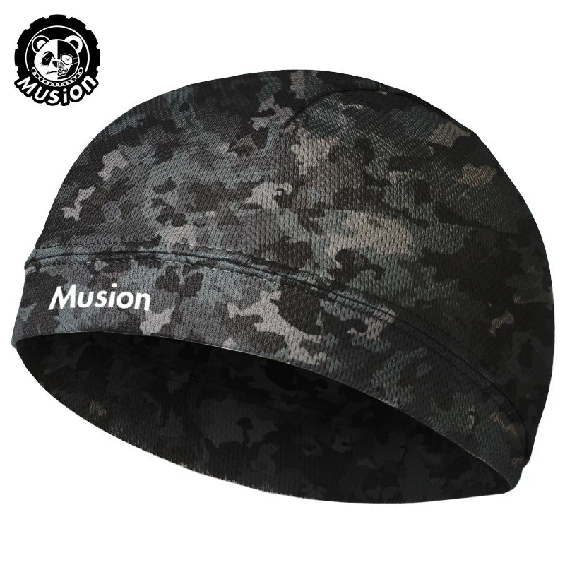 Musion Original Design Motorcycle Head Cover Helmet Cap  Moisture Wicking Dry Fit Skull CapHelmet Inner Helmet for Cycling