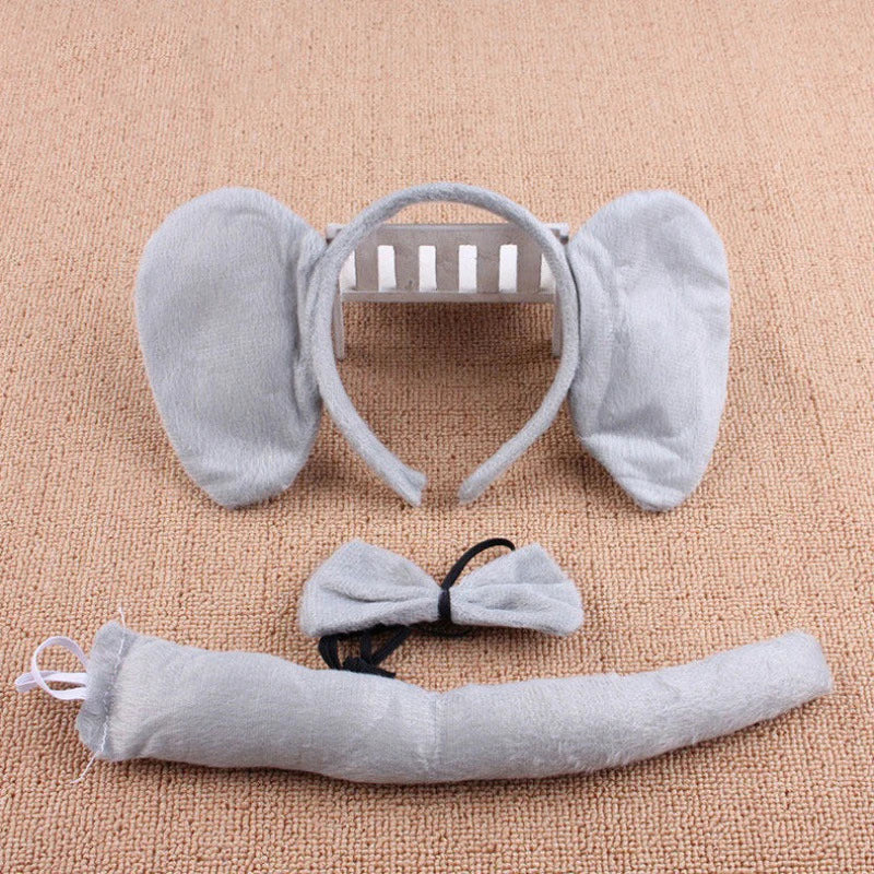 Anime Cute Animal Dress Cosplay Giraffe Frog Tiger Mouse Monkey Costumes Accessory Sweet Headwear Tail Bow Birthday Day Gifts