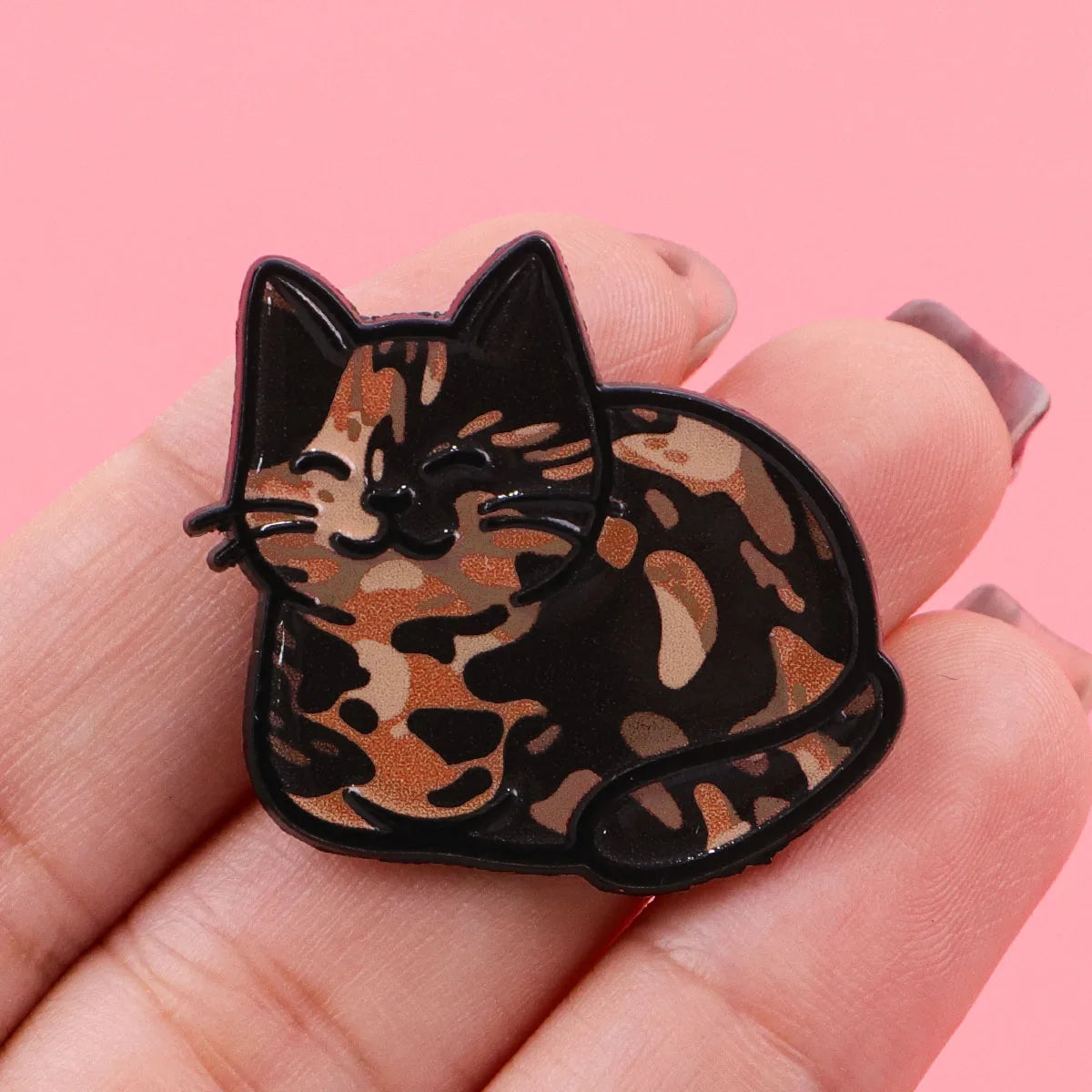 Cute Black Cats Enamel Pin Cartoon Anime Brooch Lapel Pins Badge on Backpack Clothing Accessories Fashion Jewelry Friends Gifts