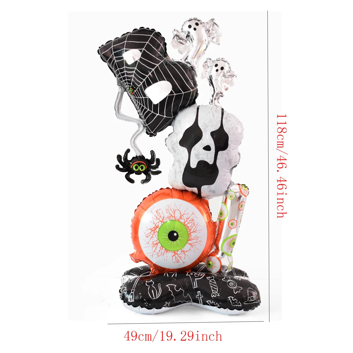 1set Giant Stand Pedestal Halloween Party Balloons Ghost Skull Pumpkin Tree Wizard Shape Balloon Halloween Decorations 2027