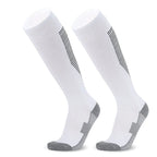 Loogdeel Soccer Socks Stretchy Compression Knee High Tube Socks Men Women Teens Kid Breathable Football Athletic Sports Socks