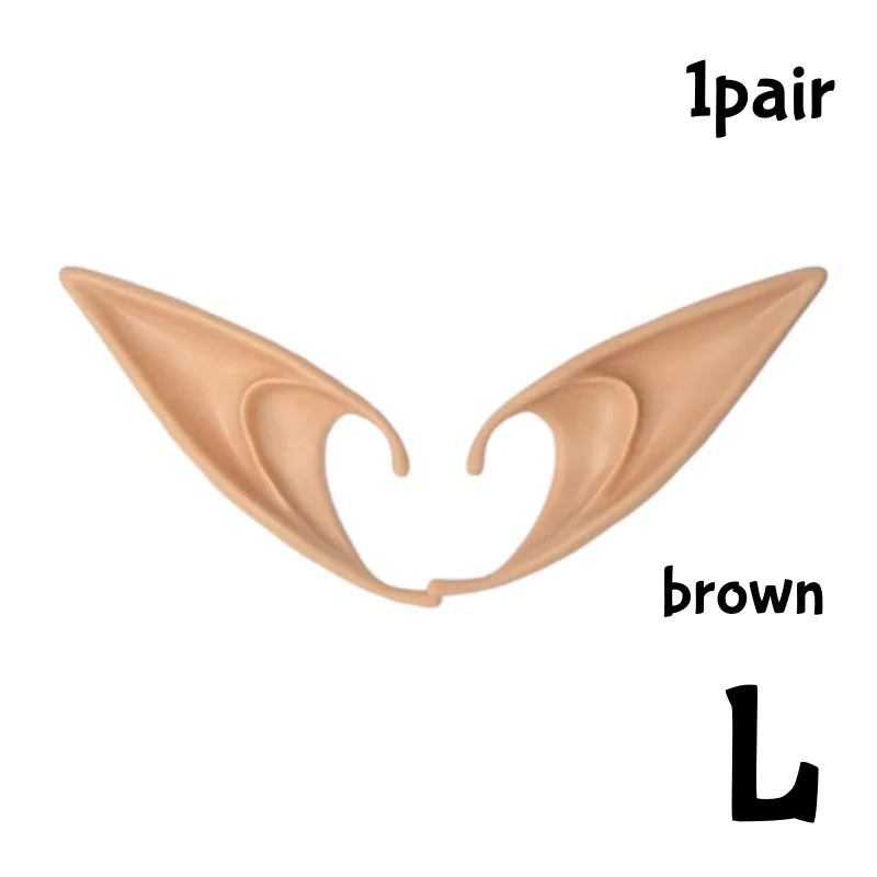 Cosplay Angel Elf Ears Silicone Fairy Vampire Ear DIY Themed Party Costume Accessories Halloween Christmas Decor Photo Props