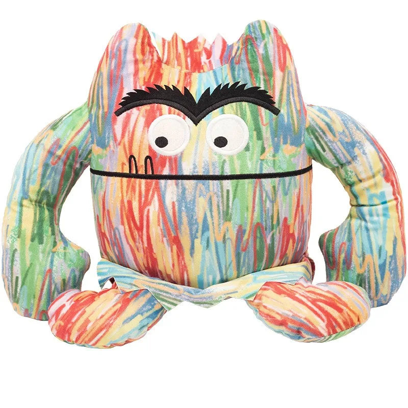 Emothional Monster Plush Toys Big Mouth Demon Stuffed Anime Plushie Colorful Dolls for Birthday Halloween Party Gifts