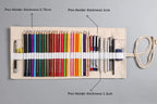12/24/36/48/72 Hole Colorful Cloth Pencil Case Stationery Cosmetic Pencil Storage Bag Pencil roll School Supplies 050045