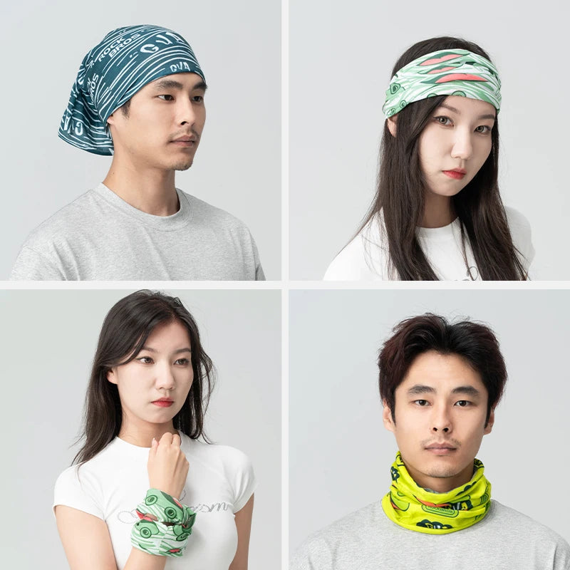 ROCKBROS Cycling Face Mask Sun Protection Hooded Scarfs Summter Breathable Bike Headband Motorcycle MTB Road Bicycle Headscarf