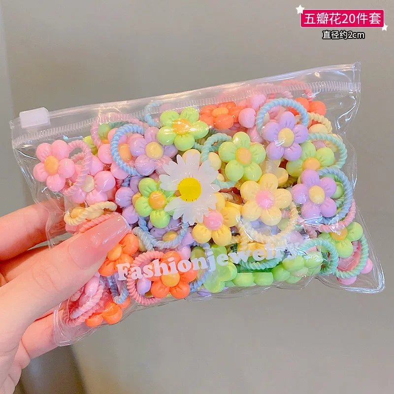 Children's Rubber Band Does Not Hurt The Hair Elastic Girl Head Rope Small Tie Hair Chirp Scrunchies Headdress Baby Accessories