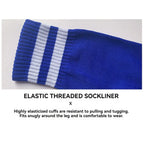Loogdeel Soccer Socks Stretchy Compression Knee High Tube Socks Men Women Teens Kid Breathable Football Athletic Sports Socks