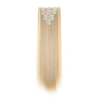 WIGSIN 24Inch Synthetic 7Pcs/set Long Straight Hair Extension 16Clips Hairstyle Black Blonde Hairpiece for Women