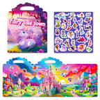 Hot New Children Scene Stickers DIY Hand-on Puzzle Sticker Books Reusable Cartoon Animal Learning Cognition Toys for Kids Gift