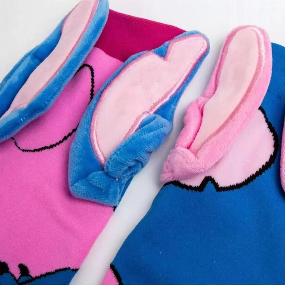 New Style Funny Disney Stitch Cartoon Anime Cartoon Character Personalized Novelty Socks Men Women Breathable Cotton Stocking