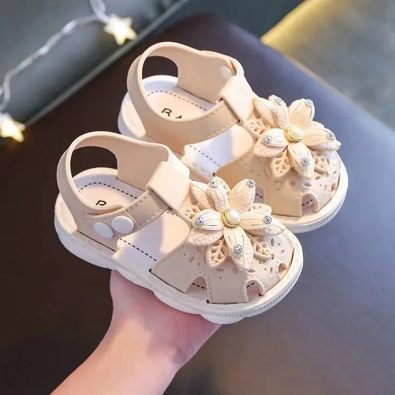 Baby Girl Bow Beach Sandals Soft Non Slip Summer Shoes