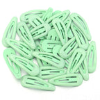 30pcs 3cm Colorful BB Hair Clips Girls Water Drop Shape Hairpin Cute Princess Barrette Simple Snap Clip Kids Hair Accessories