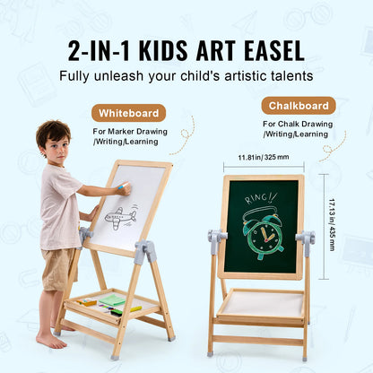 Magnetic Drawing Board Easel – Educational Art Toy for Kids
