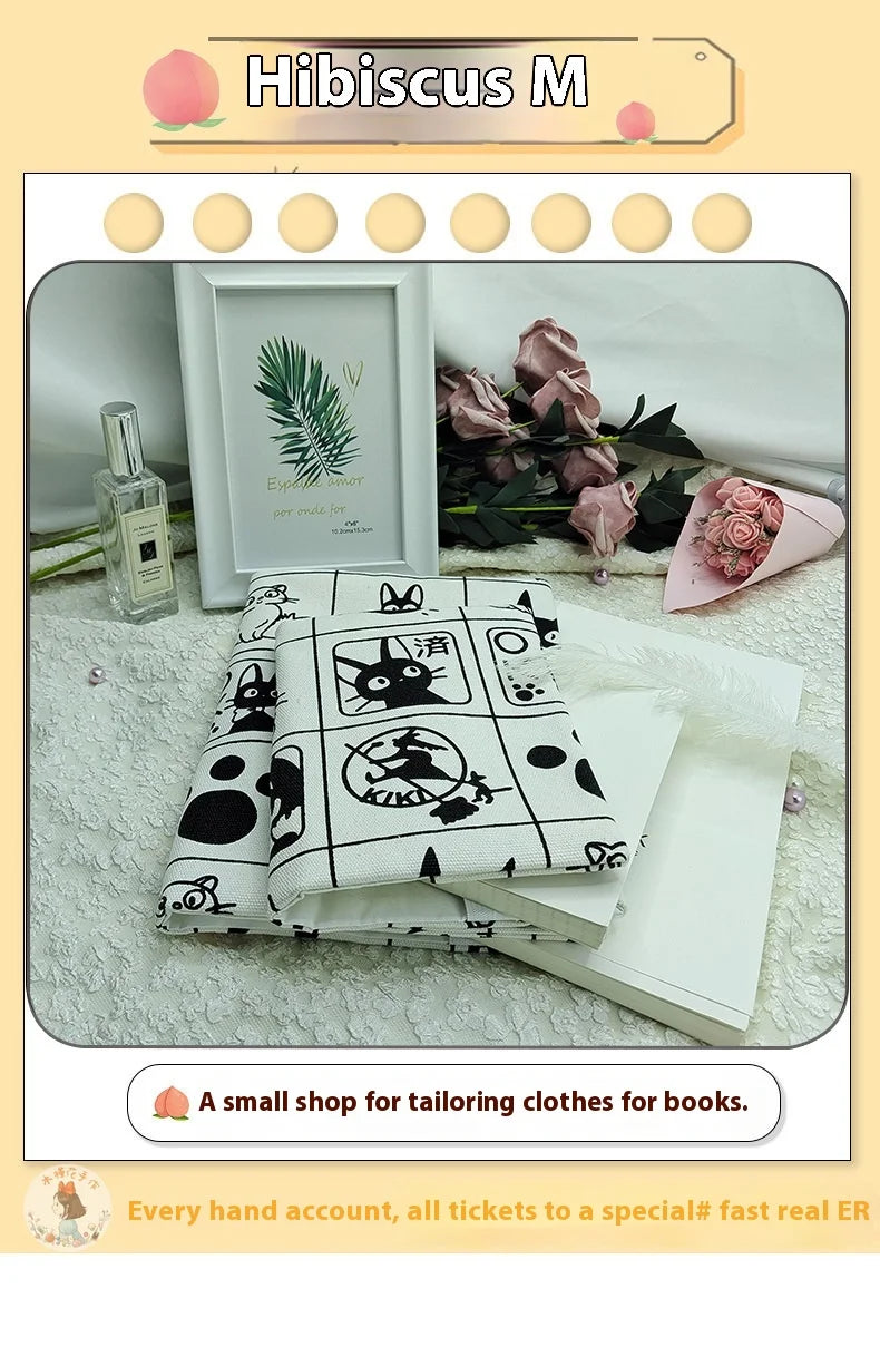A5/A6/Weeks/Square Handmade Book Jacket, Fabric Lace Lace, Diary Protective Book Cover