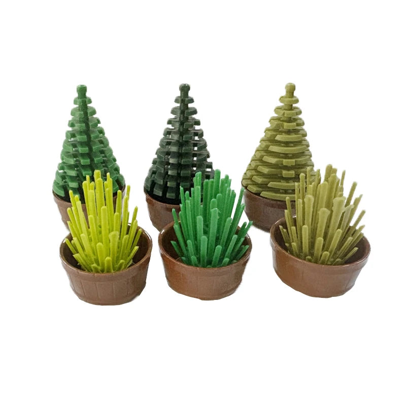 City Plant Building Blocks Accessories for DIY Brick Creations