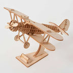 DIY 3D Wooden Puzzle for Assembly Puzzle Laser Cutting Sailing Ship Biplane Steam Locomotive Train Toy DIY Kit for