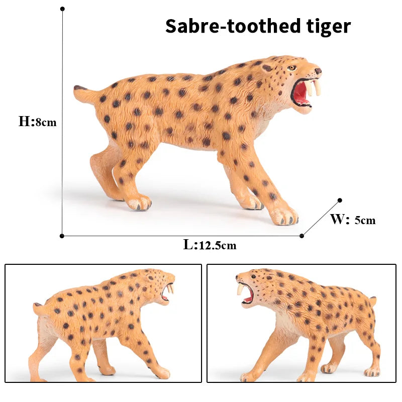 Oenux Prehistoric Wild Animals Doedicurus Armadillo Doedicurus Sabretooth Model Action Figures PVC Collection Toy Kid Gift