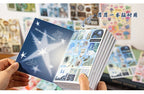 TIANZI 30/60 Sheets Cute Die cut Stickers book Retro Cartoon Handmade Scrapbooking Handbook Material Phone Stickers Kids Gift