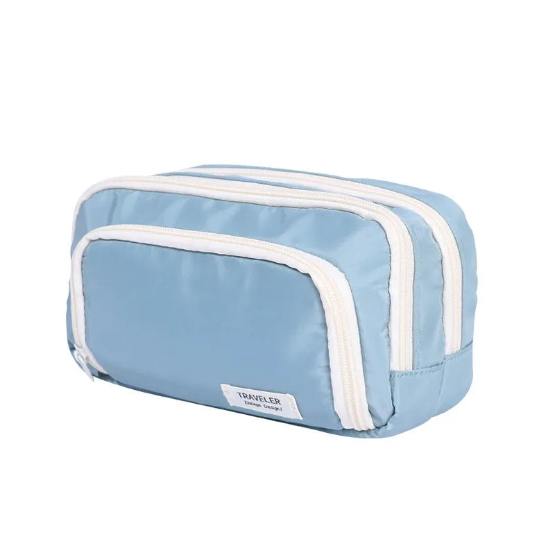 Large Capacity Simple and Versatile Japanese Pencil Case Stationery Box for Female Primary School Students, Junior High School S