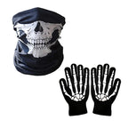 Terror Stitch Halloween Party Cosplay Children Adult Death Black Cloak, Halloween Death Skull Skeleton Ball Costume Prop Set