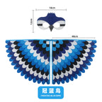 Animal Bird Wings+Mask Suit Stage Performance Peacock Owl Parrot Bird Felt Cape Halloween Bird Funny Party Cosplay Cloak