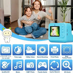 Children Instant Print Digital Camera Photo Color Label Thermal Print Camera for Kids 3-12 Age Best Birthday Festive Gifts